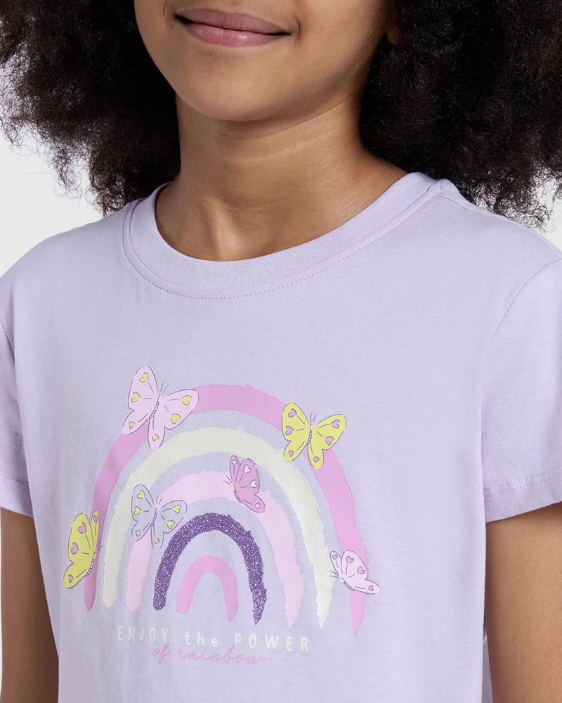 Ovs Orchid Petal Tee For Girls – Style Pick