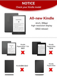 Tersely Crystal Clear Case Cover for All-New Kindle 11th Generation 2024/2022 Release, 6 inch, Shockproof Thin Silicone Case  - Image 2