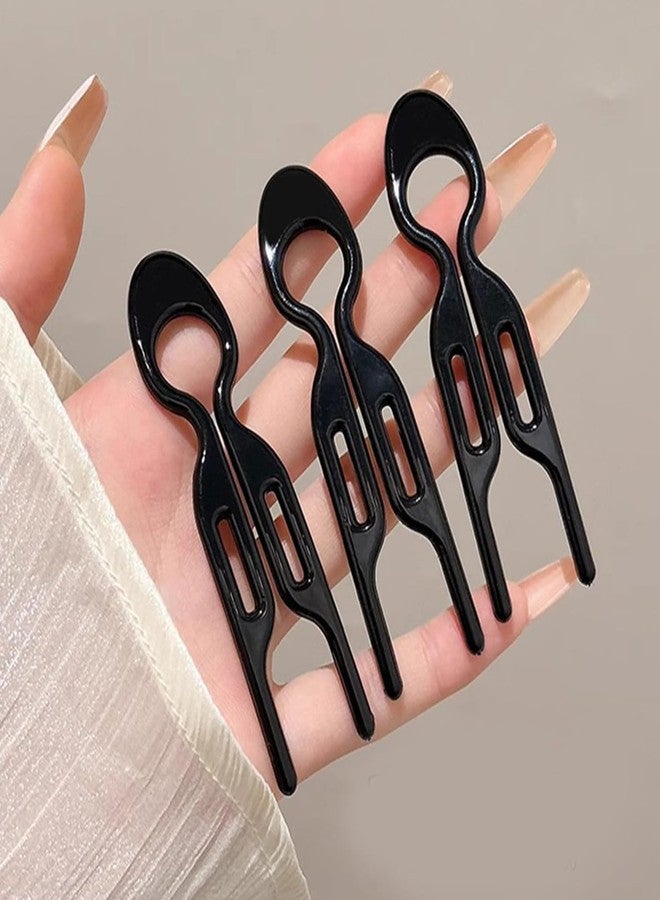 مجموعة دبابيس شعر فرنسية مكونة من 9 قطع، دبابيس شعر على شكل كعكة، دبابيس شعر نسائية غير لامعة - Image 2