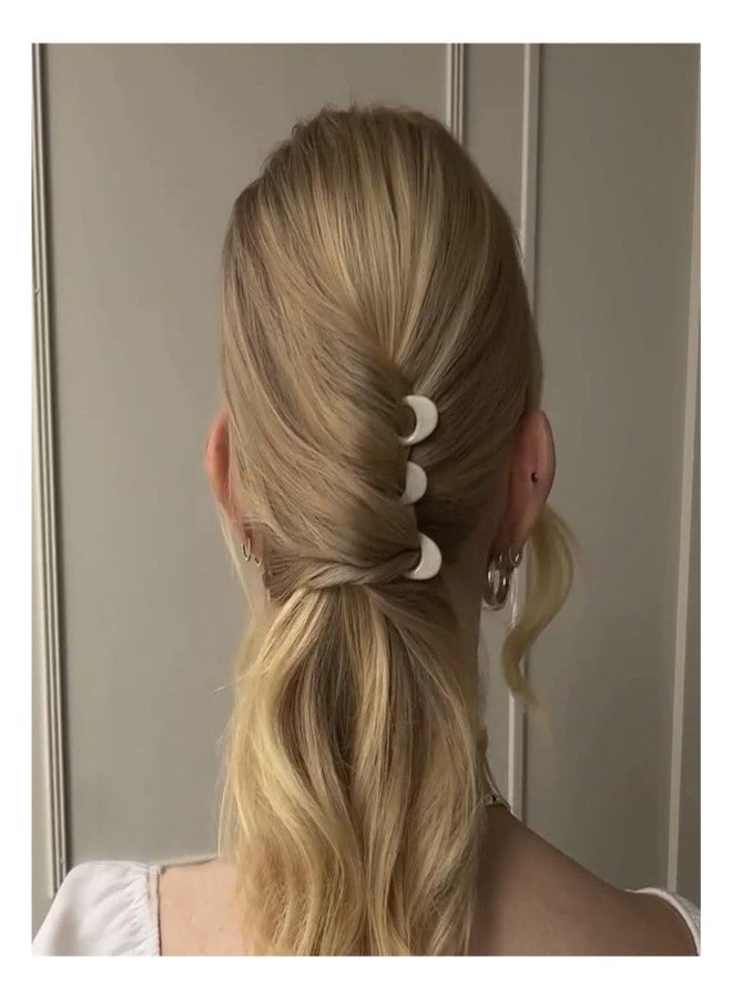 مجموعة دبابيس شعر فرنسية مكونة من 9 قطع، دبابيس شعر على شكل كعكة، دبابيس شعر نسائية غير لامعة - Image 4