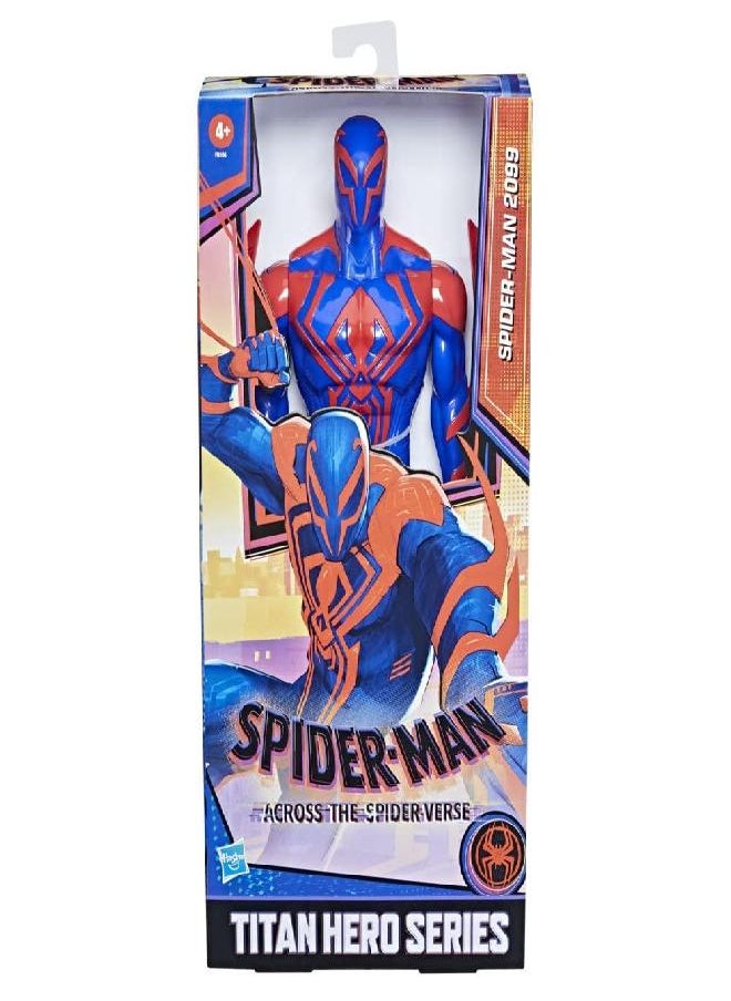 Spider-Man - Spider-Man Marvel Across The Spider-Verse Titan Hero Series 2099 Toy, 12-Inch-Scale Deluxe Figure, Toys for Kids Ages 4 and Up - Image 1