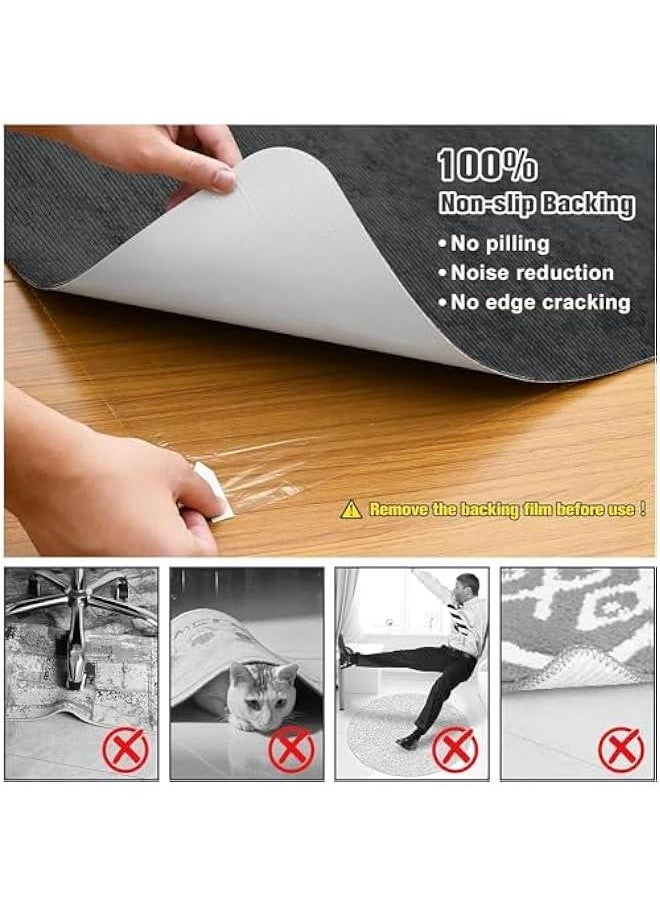 TRASSLE Office Chair Mat for Rolling Chairs Large Anti-Slip-Recyclable Material Computer Chair Mat Rug for Office/Home  - Image 2