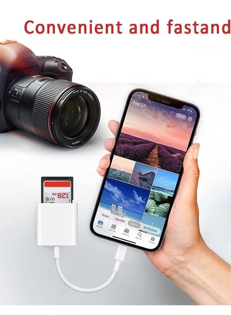 [حزمة من 2] قارئ بطاقات الذاكرة USB-C Type C لأجهزة iPhone 17/16/15 Pro/Max/Plus، MacBook Pro Air 2024-2016، Mac/iPad Pro Air/Surface، لأجهزة Samsung S25/S24/S23 Ultra/Plus، لأجهزة Google Pixel والمزيد - Image 2