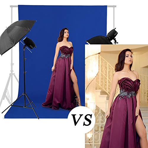 GFCC 6FT x 10FT Royal Blue Backdrop Background Blue Photo Background Photography Backdrop for Photoshoot Screen for Video Recording Picture - Image 5