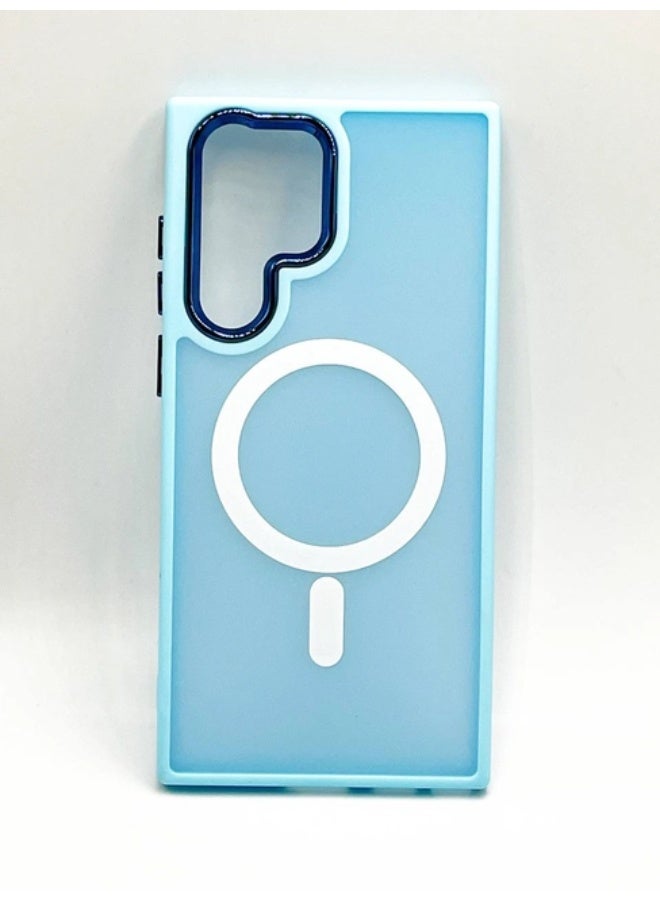 Raxoom Compatible with Samsung Galaxy S22 Ultra Case, Clear Thin Slim Crystal Transparent Shockproof Bumper Cover for Samsung S 22 Ultra 5G (2022) (Blue) - Image 2