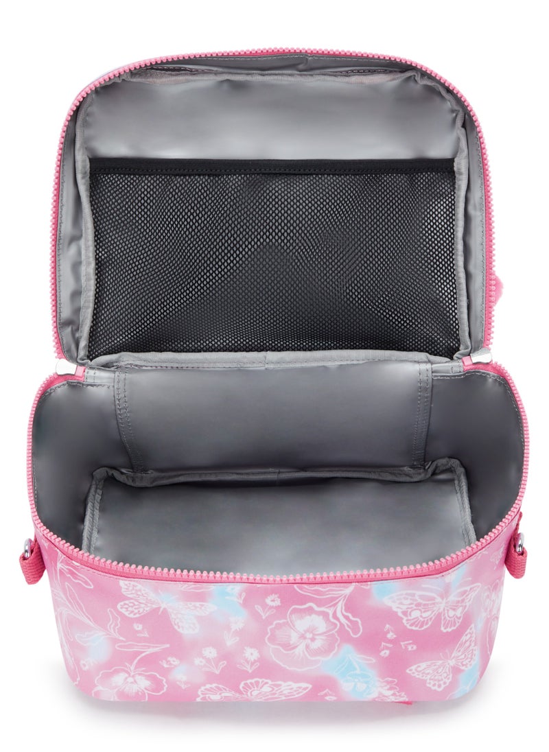 kipling Miyo Insulated Medium Kids School Lunch Bag with Trolley Sleeve Garden Clouds  - Image 5