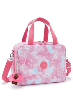 kipling Miyo Insulated Medium Kids School Lunch Bag with Trolley Sleeve Garden Clouds  - Image 3