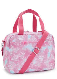 kipling Miyo Insulated Medium Kids School Lunch Bag with Trolley Sleeve Garden Clouds  - Image 2