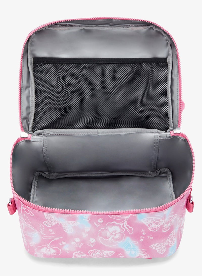 kipling Miyo Insulated Medium Kids School Lunch Bag with Trolley Sleeve Garden Clouds - Image 5