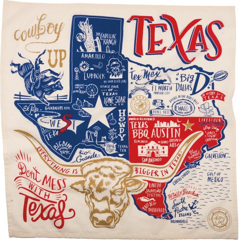 Primitives By Kathy LOL Made You Smile Dish Towel Super Texas 2800 x 2800