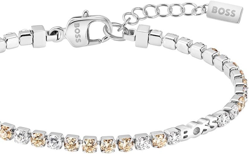 BOSS Jewelry Kassy Precious Collection Stainless Steel Necklace and Bracelet for Women with Coloured Crystals - Image 2