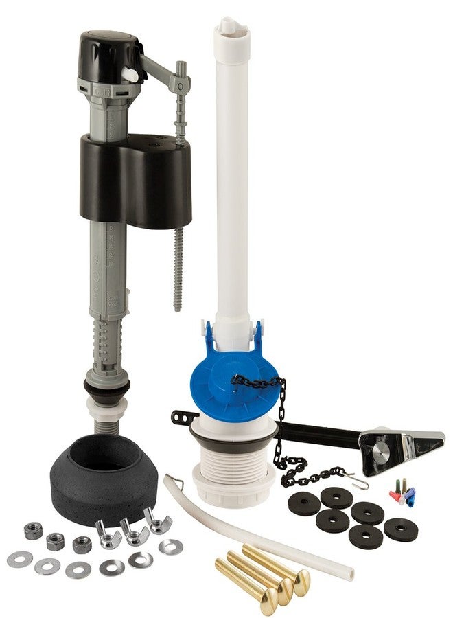 Plumb Craft PlumbCraft 34-piece Complete Toilet Repair Kit 7029000, All Needed Parts for Toilet Flusher Replacement Kit, Toilet Fill Valve Replacement Kit, and Tank-to-Bowl Bolt-and-Gasket Kit for Standard Toilet - Image 1