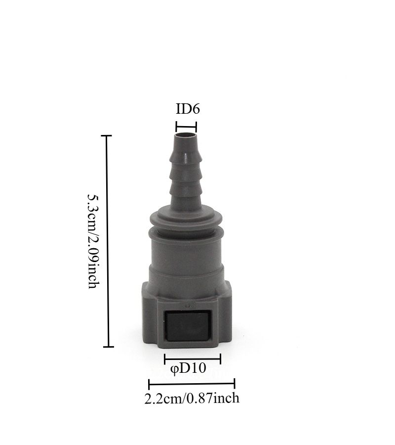 5 Pcs Dual Button Fuel Line Quick Release Connector Straight Angled Universal Hose Coupler Leak Proof Quick Disconnect Male Connector - Image 4