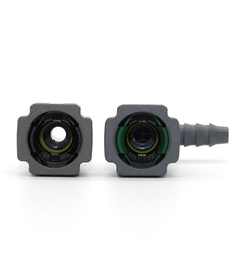 5 Pcs Dual Button Fuel Line Quick Release Connector Straight Angled Universal Hose Coupler Leak Proof Quick Disconnect Male Connector - Image 2