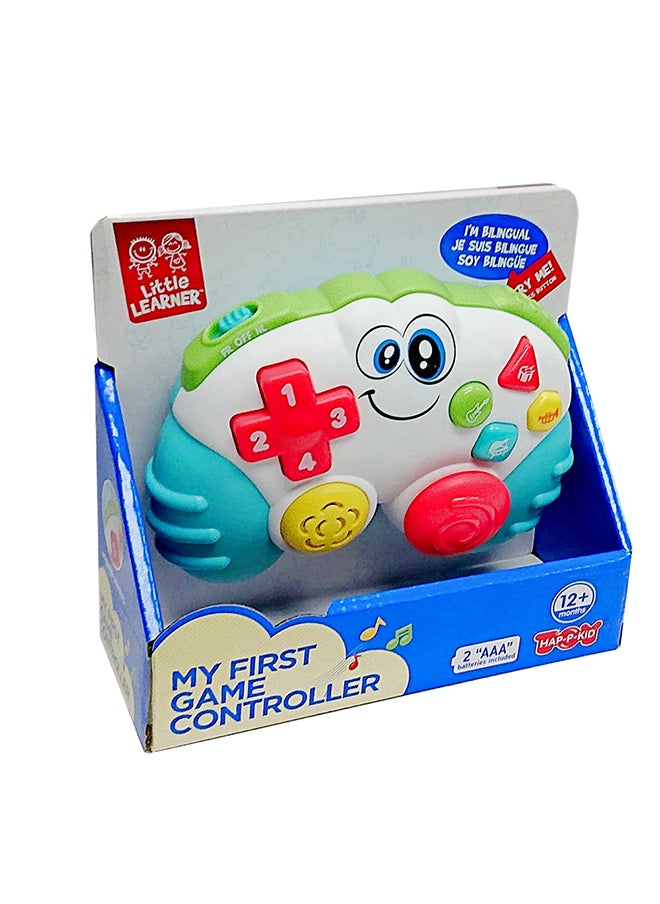 Happy Kids Little Learners My First Game Controller - Shapes, Numbers, Light And Sound, Bilingual, 12m+  - Image 1