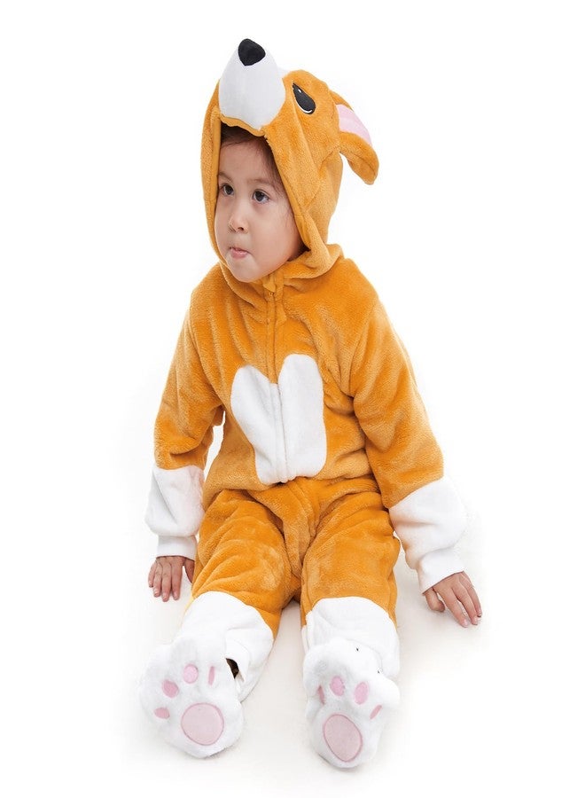 HSCTEK Toddler Corgi Costume, Baby Dog Costume Infant Boys Girls, Newborn Animal Halloween Costume Kids 4T - Image 3