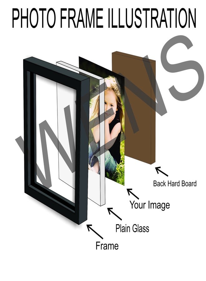 WENS 4-Picture MDF Photo Frame (13.5 inch x 13.5 inch, Brown, WSF-4056) - Image 5