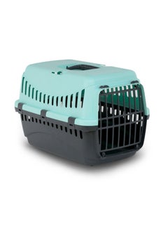 Bergamo Transportino Gipsy Plastic Door For Dog Cage Blue 58x38x38 Cm Large 