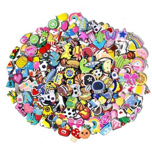 CXPHT 35,50,100 Pcs Random PVC Shoe Charms,Garden Shoes Cute Shoe Charms Decoration with Different Designs Shape for Girls,Boys and Adult Party Gift(50) - Image 1