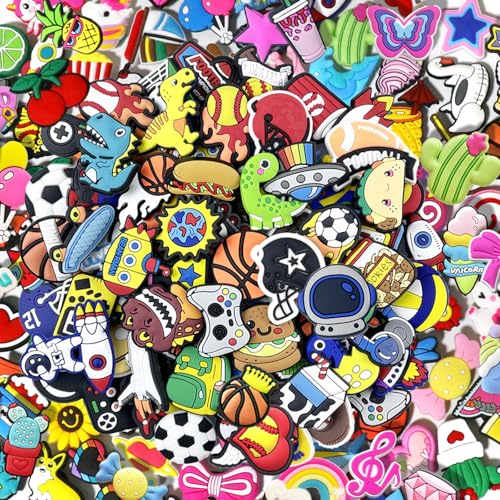 CXPHT 35,50,100 Pcs Random PVC Shoe Charms,Garden Shoes Cute Shoe Charms Decoration with Different Designs Shape for Girls,Boys and Adult Party Gift(50) - Image 5