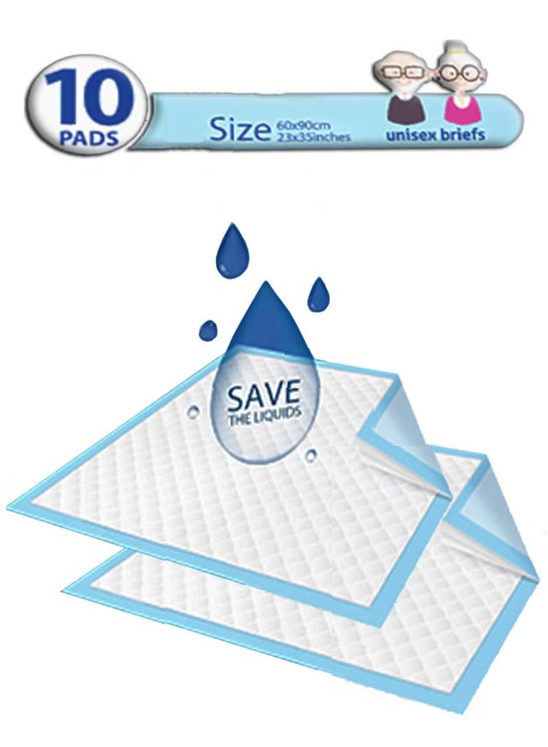 Life 2 Pack Life Super Absorbent Disposable Sanitary Incontinence Bed Mattress Set Waterproof for Mattresses, Sofas and Chairs for Kids, Adults, Elderly and Pets, Consists of 10 Mattresses, Size 60x90cm  - Image 2