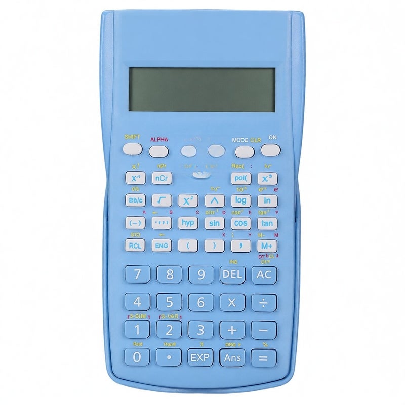 Scientific Calculators Math Calculator with 240 Multi-Functional Calculator 2 Lines LCD Display Ideal for Teachers College Students School Office Portable to Carry - Image 1