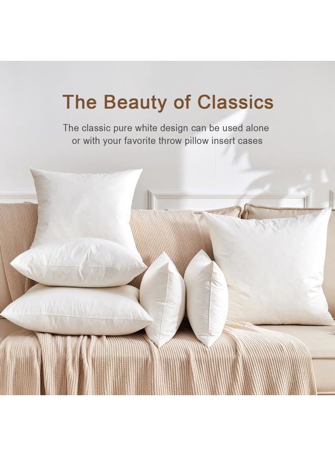 KUSNUG Organic Feather Down Lumbar Pillow Inserts (12x20 Inch, Set of 2) - 100% Cotton Shell, Filling of Feathers Down & Memory Foam, Rectangular Decorative Pillow Form Core for Couch, Sofa, and Bed - Image 2