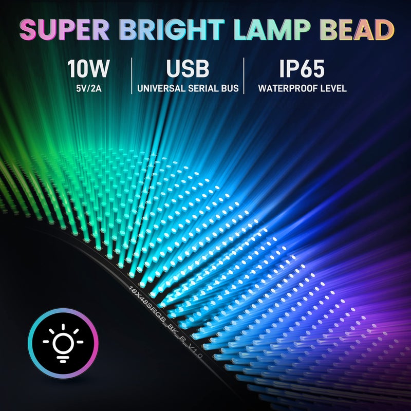 Rayhome لافتات إعلانات LED كبيرة ومضيئة من RAYHOME، مرنة، تعمل بجهد 5V USB، تحكم عبر تطبيق بلوتوث، نص مخصص، نمط الرسوم المتحركة، عرض قابل للبرمجة للمتجر، السيارة، البار، الفندق (27''x5'') - Image 4