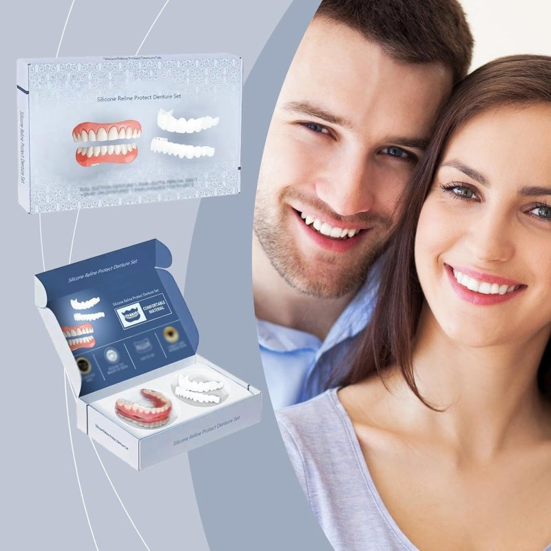 Denture Adhesive Cushion Soft Silicone Blue Denture Liner - Natural Looking Secure Fit for All-Day Dental Comfort - Image 3