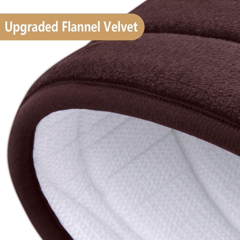 بجند بوجاندا Memory Foam Protch Prud Mat 44x24 Extra Soft and Extorbbent Bath Hats Non-Slip and Machine Respare Bath Srugs for Bathroom Floor Tub و Brown Brown - Image 1