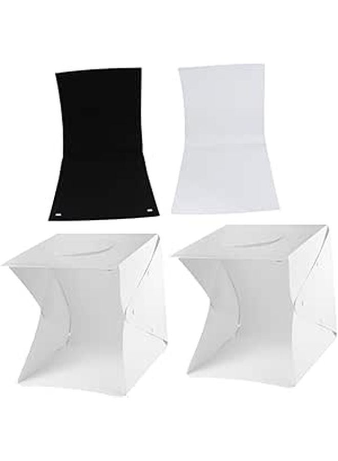 استوديو ضوئي محمول مع أضواء LED وخلفيات ملونة لتصوير المجوهرات - Image 1