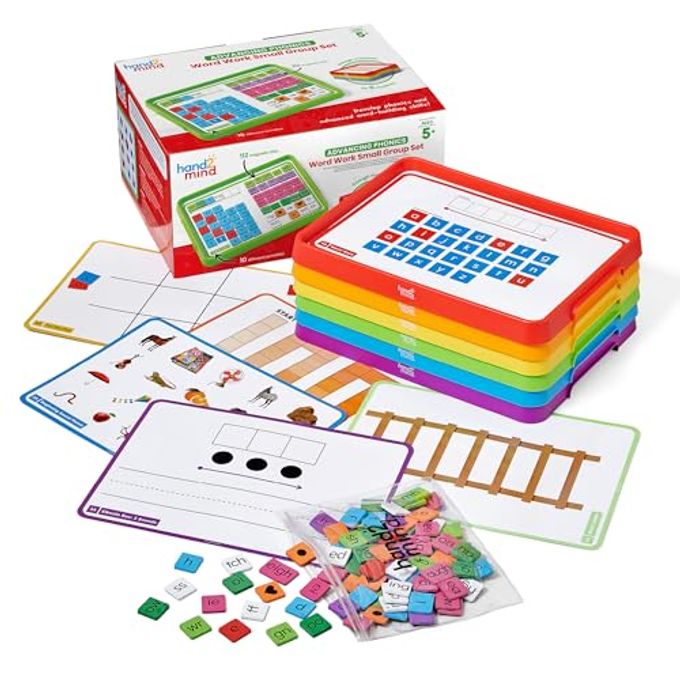 hand2mind Advancing Phonics Word Work Small Group Set, Magnetic Letter Tiles, Magnetic Letter Trays, Kindergarten Phonics Manipulatives, Phonemic Awareness, Science Of Reading Classroom Materials - Image 4