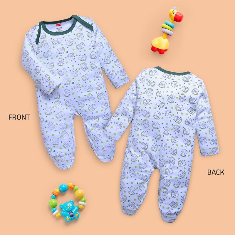 LuvLap Unisex Cotton Baby Full Sleeve Romper/Bodysuit - Multicolour, 3-6 Months - Image 2
