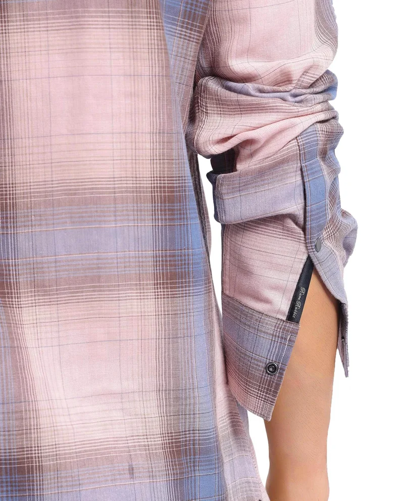 Rare Rabbit Men's Hooded Check Shirt