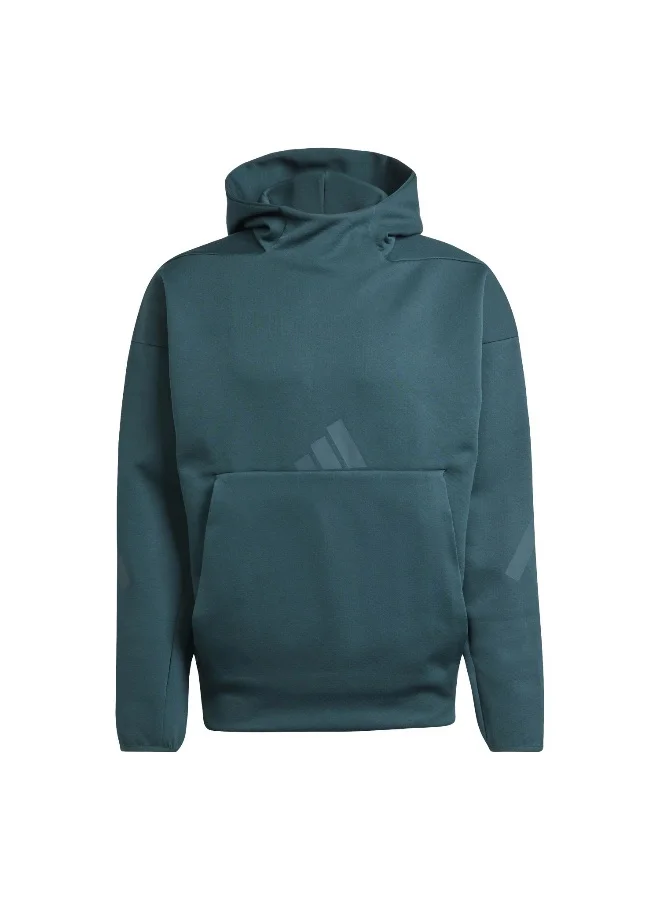 Adidas Adidas M Z.N.E. Hd Green Hooded Sweat Sweatshirts For Men
