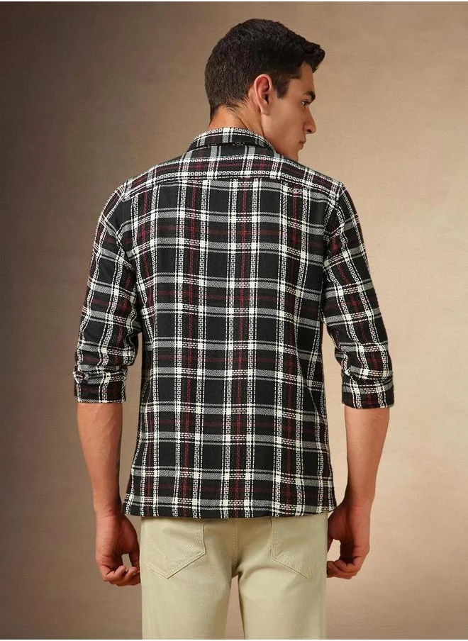 Dennis Lingo Check Long Sleeves Casual Shirt by Styli