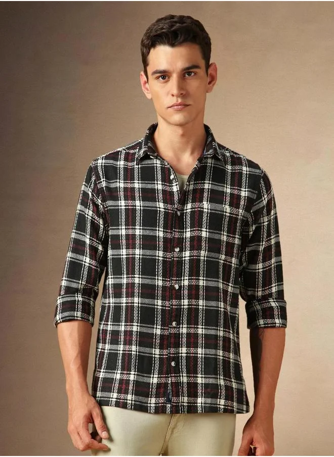Dennis Lingo Check Long Sleeves Casual Shirt by Styli