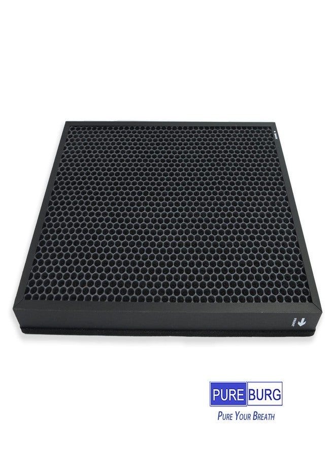 PUREBURG فلتر بديل PUREBURG EverestAir-RF متوافق مع جهاز تنقية الهواء LEVOIT EverestAir، عبوة واحدة، فلتر H13 HEPA كربون نشط، ترشيح ثنائي المراحل ثلاثي المراحل لتنقية الهواء من الغبار والروائح - Image 5