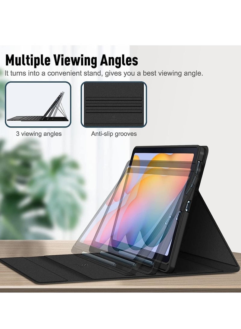 ELTRAZONE 🖥️ Keyboard Case for Samsung Galaxy Tab S6 Lite 10.4 Inch 2022/2020 Model (SM-P610/P613/P615/P619) - Soft TPU Back Cover with Built-in Trackpad, Detachable Wireless Bluetooth Keyboard, Black - Image 5
