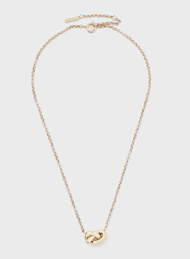 OLIVIA BURTON Lovers Knot Collection Pendant Necklace For Women In Yellow Gold - 24100221 - Image 3