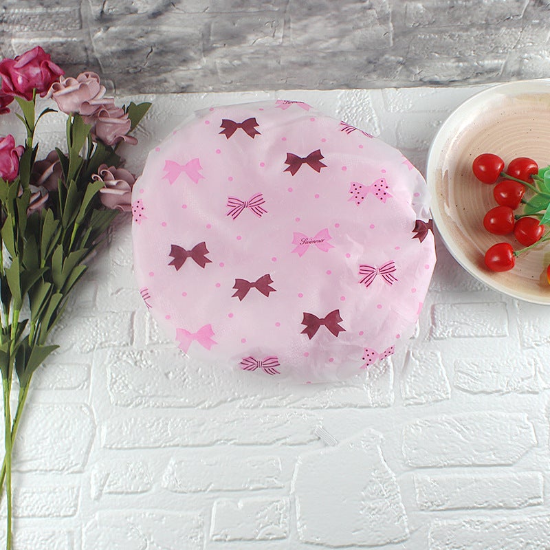Yaling 9903 Double Color Shower Cap Fast Dry Hair Hat Waterproof Shower Cap Women'S Thickened - Image 1