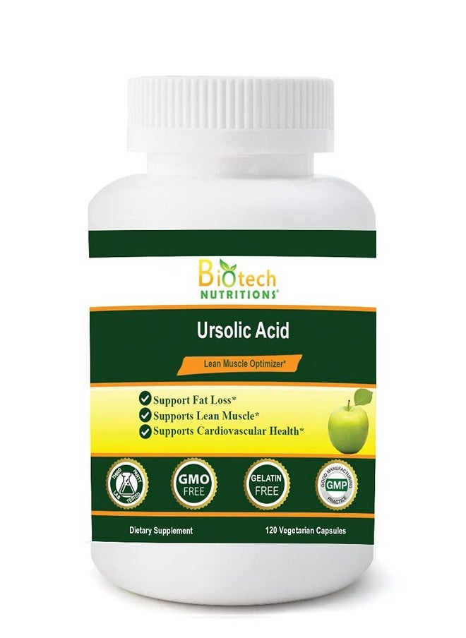 Biotech Nutritions - Ursolic Acid 200 Mg Gelatin Free Non Gmo Made In Usa 120 Count - Image 1