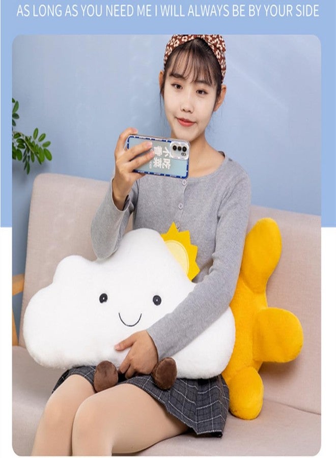 NatureMan Cartoon Clouds Shaped Throw Pillows Waist Rest Cushion Bedrest Reading Pillows Chair Back Cushion for Bedroom Office Car-Nursery Decor - Image 4