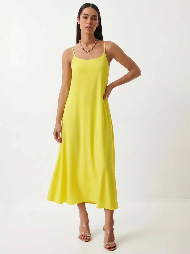 السعادة في إسطنبول ISTANBUL Cotton Poplin Midi Slip Dress