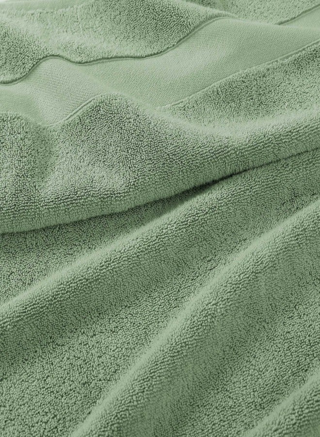 تومي بهاما تومي باهاما - مناشف حمام، طقم مناشف قطنية ناعمة وماصة 100%، طقم من 6 قطع مع مناشف حمام، ومناشف لليدين، ومناشف للوجه (أخضر خليج الأناناس) - Image 4