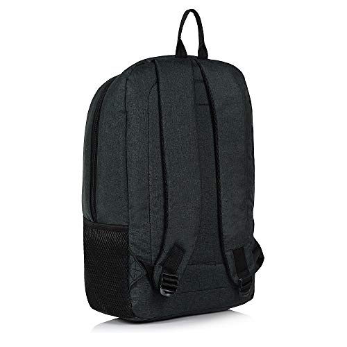 Wesley Unisex Milestone Casual Waterproof Laptop Office School College Business Travel Backpack (Dimensions: 12.5x18 inches) (Compatible with 15.6 inch laptops), Black - Image 4