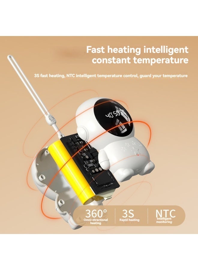 إم مياويان مدفأة يد على شكل رائد فضاء! تسخن في 3 ثوانٍ بثلاثة إعدادات للحرارة، أنيقة وسهلة الحمل، ويمكن استخدامها كقلادة. دعها تُبقيك دافئًا وجميلًا هذا الشتاء! - Image 4