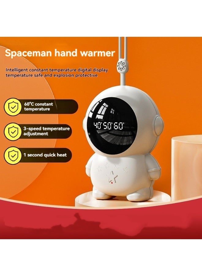 إم مياويان مدفأة يد على شكل رائد فضاء! تسخن في 3 ثوانٍ بثلاثة إعدادات للحرارة، أنيقة وسهلة الحمل، ويمكن استخدامها كقلادة. دعها تُبقيك دافئًا وجميلًا هذا الشتاء! - Image 2