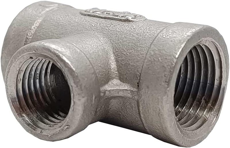 AF Hydro Stainless Steel SS316 Reducing Tee Pipe Fitting, 1 1/2"NPT x 1 1/2"NPT x 1"NPT Female Thread, Pressure Rating up to 150 PSI, Class 150 Reducer Connector Adapter - Image 3