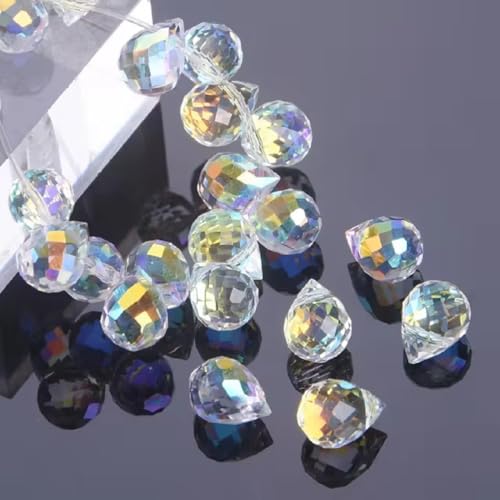 Dream Billions Clear AB 8X9mm Strawberry Austrian Crystal Beads Sew on Crystal for Clothes Sewing Accessories 40pcs Embroidery Material - Image 1